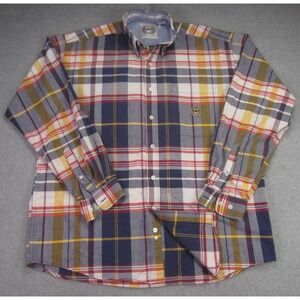 Cinch Shirt Mens M Multicolor Plaid Button Down Long Sleeve Western Rodeo Cowboy